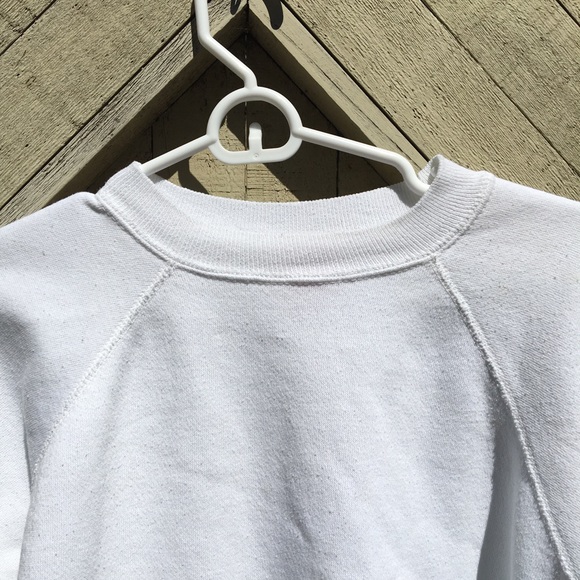 White vintage crewneck sweatshirt - Picture 2 of 5